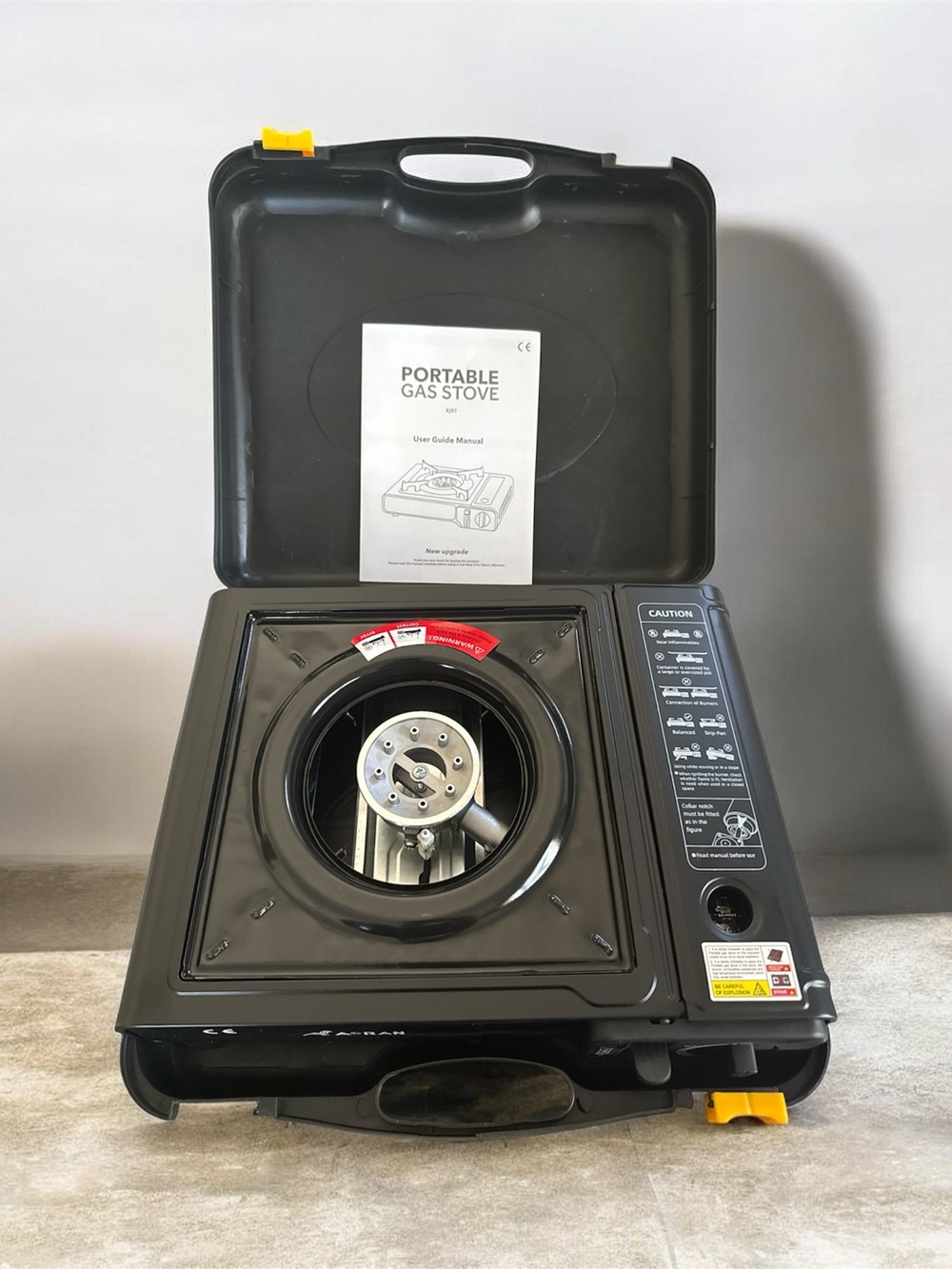 Outdoors/Kitchen Portable Propane Gas Stove - Black